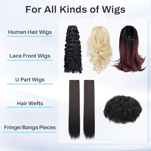 RAQEHO 50PCS Double-Sided Waterproof Lace Front Wig Tape - Ultra-Thin Toupee Tape