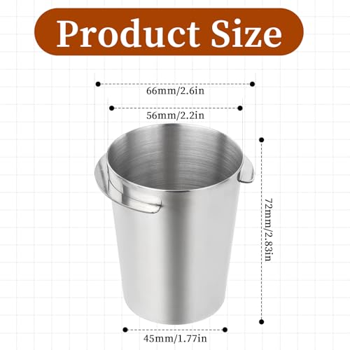 58mm Stainless Steel Coffee Dosing Cup for Espresso Machines