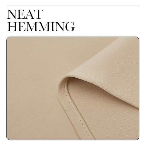 NICETOWN Room Darkening Curtain Panel, 34x72 inch, Biscotti Beige