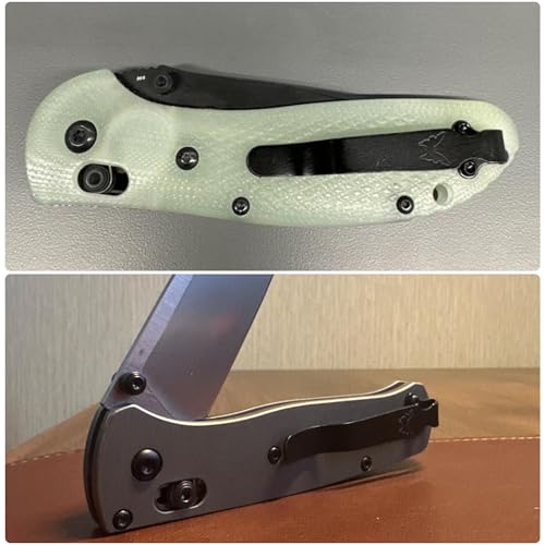 Deep Carry Pocket Clip for Benchmade 551, 2-Hole Stainless Steel - Silver