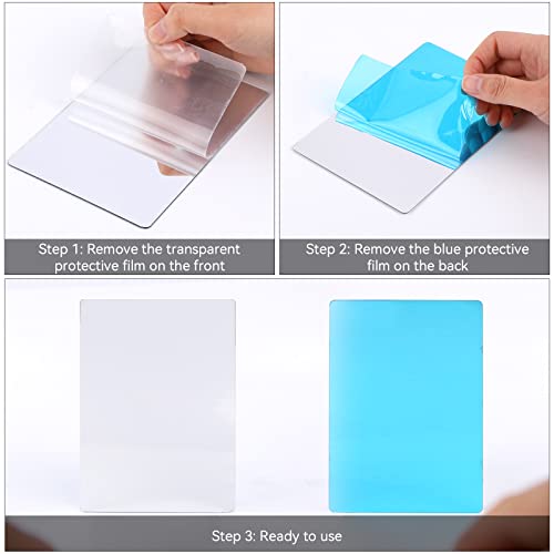 KALIONE 8 Pack Shatterproof Acrylic Mirrors, 5x7 Inch Double-Sided Mini Mirrors for DIY Crafts