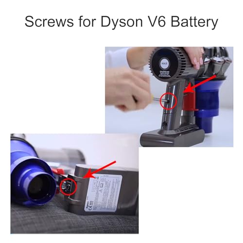 Hather Replacement Battery Screws for Dyson V6 V7 V8 V10 V11 - Pack of 9