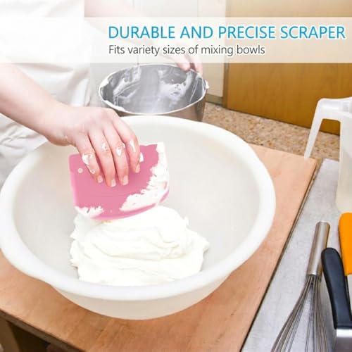 Multipurpose Dough Scraper Set - 2PCS Flexible Kitchen Tool