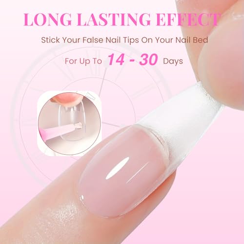 OXIZONA Professional Strong Nail Glue for Press On Nails & Tips - 6Pcs