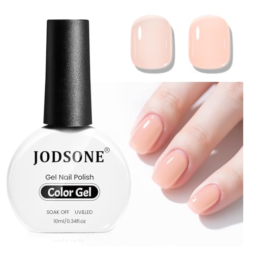 JODSONE Jelly Wheat Gel Nail Polish 10ml Pale Nude Soak Off LED