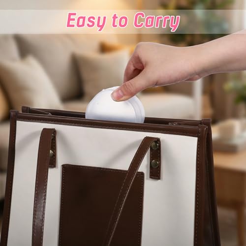 Travel Cotton Pad Case - 2 Pack Portable Organizer with Snap Lid