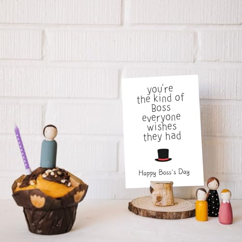 Funny Boss's Day Card for Him/Her - Heartfelt Appreciation Gift