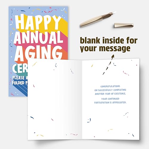 Sarcastic Birthday Card - Funny Greeting Card for Friends and Coworkers