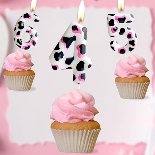 Cow Theme 5th Birthday Candle - Eco-Friendly, Long Lasting Design