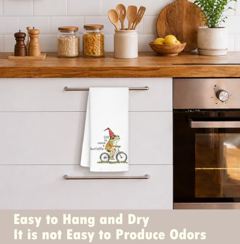 Funny Magical Frog Kitchen Towels 16x24 - Absorbent & Decorative