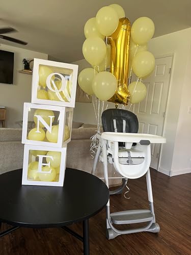 40 Inch Gold Number Balloon for 1st Birthday Party – DIY Photo Prop