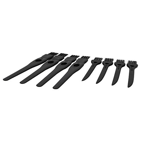 Electric Shaver Cleaning Brushes Set - 8 Pack Black Nylon