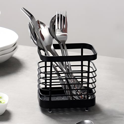 LAIPART Stainless Steel Kitchen Utensil Holder, Small Cutlery Drying Rack