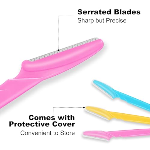 Eyebrow Razors & Dermaplaning Facial Hair Removal Tools 18 Pcs Bulk Set