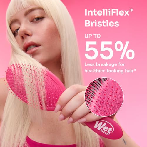 Wet Brush Mini Detangler Hair Brush - Black Travel Size Detangling Tool
