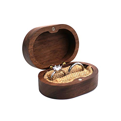 Rustic Wedding Ring Box - Mr & Mrs Wooden Engagement Holder