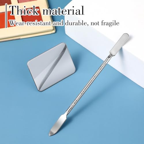 Abeillo Stainless Steel Makeup Mixing Palette and Foundation Spatula