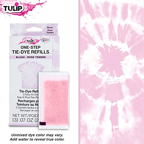 TULIP Blush Tulip One-Step Tie-Dye Kit with 3 Fabric Dye Refill Packs