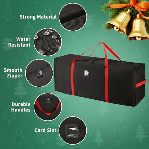 Heavy-Duty Christmas Tree Storage Bag 7.5ft Waterproof Organizer with Handles