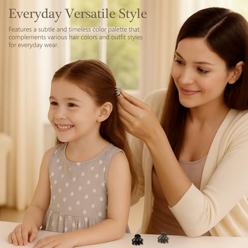 Attkryy Mini Matte Hair Claw Clips 12-Piece Small Jaw Clips Set