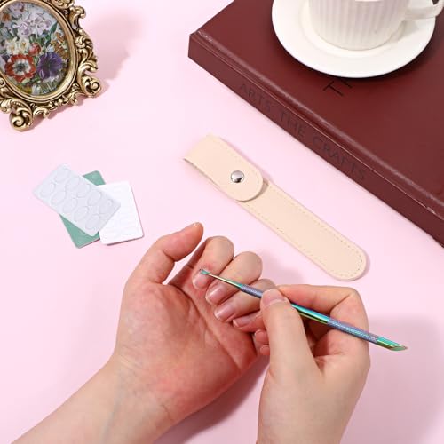 Psiriol Stainless Steel Cuticle Pusher and Nail Files Kit