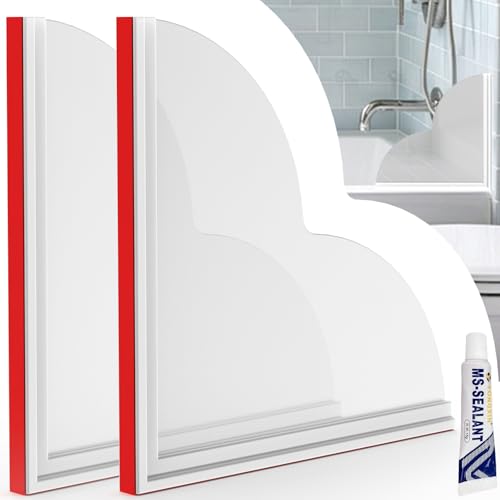AILIBI Silicone Bathtub Shower Splash Guard - 2 Pack, Water Barrier
