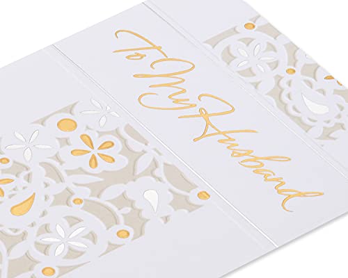 Anniversary Card for Husband - You're My Life with Silver Foil