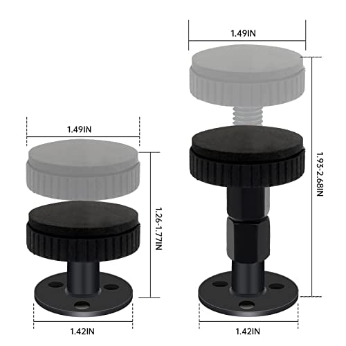 LveSunny Adjustable Headboard Stoppers - 4 Pack Bed Noise Reducers