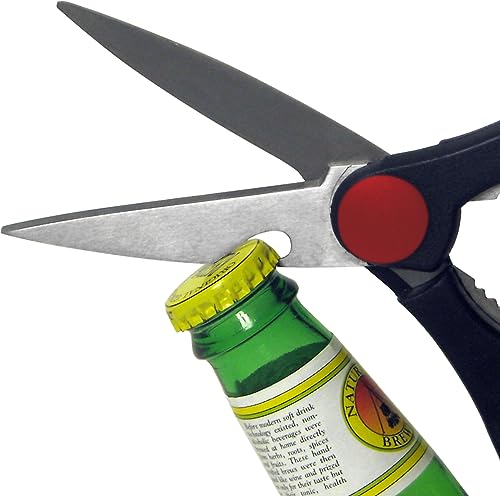 GoodCook Gourmet Kitchen Scissors with Bottle Opener, Stainless Steel