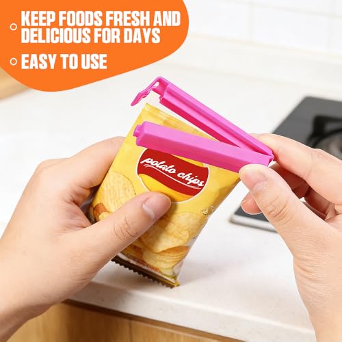 40 PCS Colorful Chip Clips - Food Storage Bag Sealing Clips