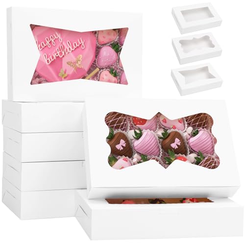 TOMNK 7-Piece Cookie Boxes with Clear Windows - Ideal for Treats