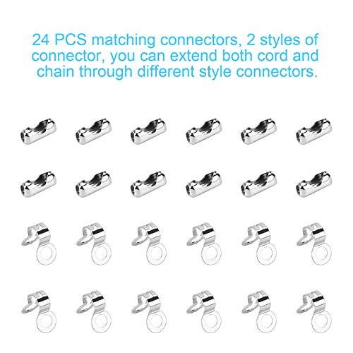 19ft Stainless Steel Ceiling Fan Pull Chain Extender - 3.2mm