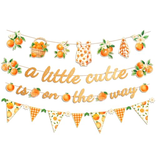 NICROHOME EUR Little Cutie Baby Shower Decoration Banners Set