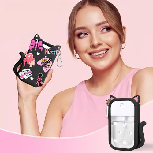 Silicone Protective Case for Touchland Hand Sanitizer Spray 30ml Cat