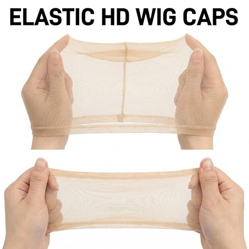 HD Wig Caps for Women - Ultra-Thin Stretchy Nylon Breathable Skull Cap