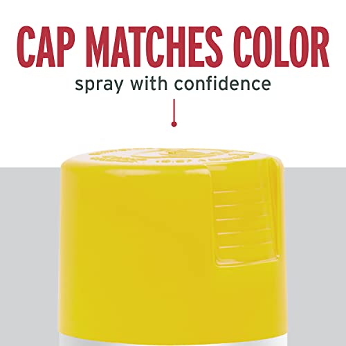Rust-Oleum Stops Rust Protective Spray Paint, Satin Citrus Yellow, 12 oz, 6-Pack