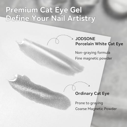JODSONE Moonlight Silver Cat Eye Gel Nail Polish with Magnet