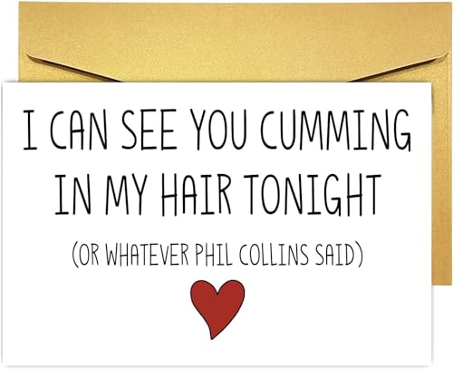 Funny Dirty Anniversary Card for Him - Raunchy Valentine's Day Gift