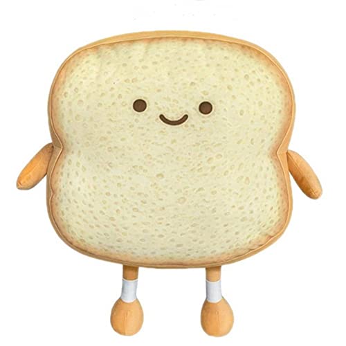 OUKEYI Funny Toast Bread Pillow - Soft Plush Toy for Kids & Adults