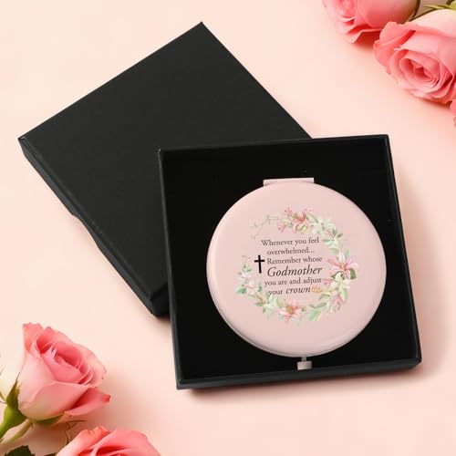 Godmother Compact Makeup Mirror Inspirational Christian Gift for Women