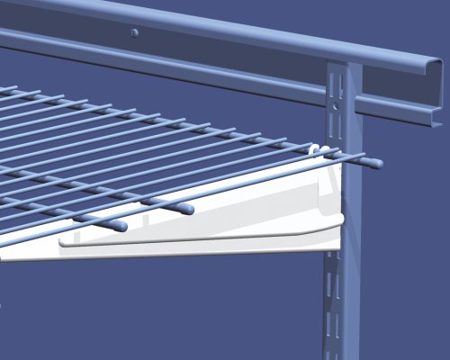 ClosetMaid 16-Inch ShelfTrack Locking Shelf Bracket - Pack of 12