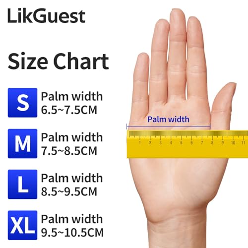 Small Black Nitrile Disposable Gloves - Latex-Free for Food Prep & Cleaning