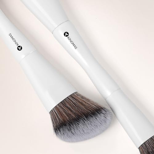 KINGMAS Double-Ended Kabuki Foundation and Concealer Makeup Brush