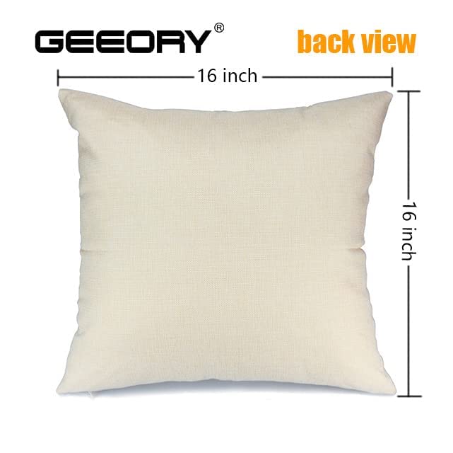 GEEORY St. Patrick's Day Pillow Covers 16x16 (Set of 4) - Lucky Shamrock Decor