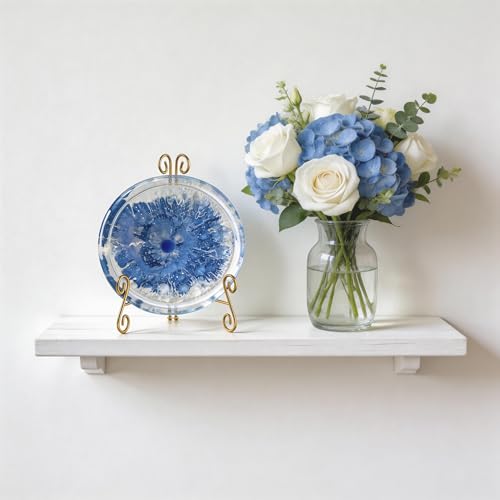 Gold 6 Inch Plate Display Stand Pack of 2 Heavy Duty Iron Easels