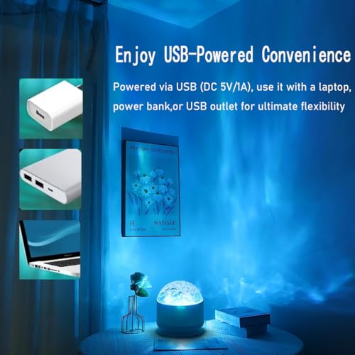 Neioaas 2-in-1 Northern Lights Projector with Remote Control