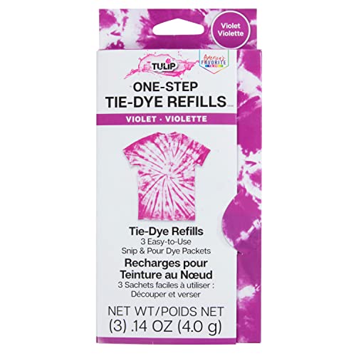 Tulip One-Step Tie-Dye Kit - Violet, 3 Dye Refill Packs