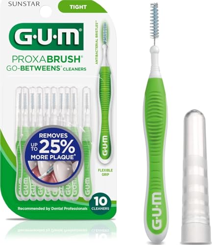 GUM Proxabrush Go-Betweens Interdental Brushes Tight 10ct