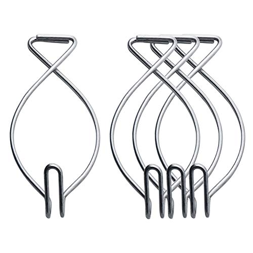 50-Piece Ceiling Hook Clips for Drop Ceiling Grids - Spring Steel Hangers