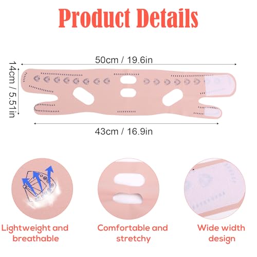 Fukaisu Adjustable Sleeping Chin Strap for V Line Face Shaping & Snoring Relief